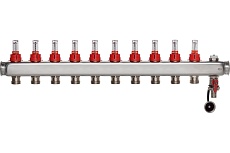 Коллектор ColSys p878cs 10 выходов с расходомерами, воздухоотводчиком и дренажным клапаном P187810510