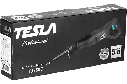 Сабельная пила Tesla TJ950C 850 Вт, 900-3300 ход/мин, максимальный пропил 115 мм, дер 8 мм-мет 674284