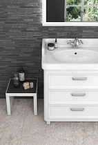 Мебель для ванной Kerama Marazzi Pompei New 80 см 3 ящика, белый глянцевый