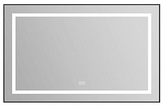 Зеркало BelBagno SPC-KRAFT-1085-685-TCH-WARM-NERO 110x70 см антипар, черный в алюминиевой раме