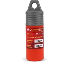 Корончатое сверло по металлу Messer HSS 30L x 12 Weldon 19 19-32-012