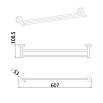 Полотенцедержатель AQUAme Trento AQM7205CR хром