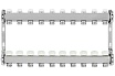 Коллекторная группа из нержавеющей стали ColSys 805 10 выходов, с отсечными и термостатическими клапанами 180522510