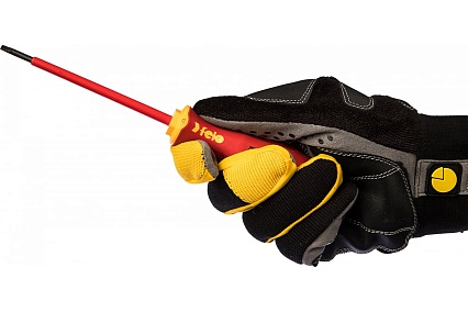Диэлектрическая отвертка Felo Ergonic 4,0х0,8х100 плоская шлицевая 41304090