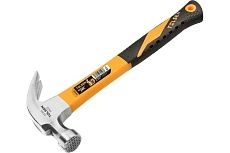 Молоток-гвоздодёр TOLSEN 450 г, магнит, фиберглас. рукоятка GRIPro 25185