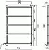 Полотенцесушитель электрический Margaroli Sole 370-542-5 хром