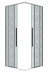 Душевой уголок Grossman Galaxy 300.K33.01.8080.10.02 80x80 шиншилла, хром