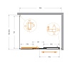 Душевой уголок Cezares MOLVENO-AHF-31-100/80-C-CR-IV 100x80 прозрачный, хром