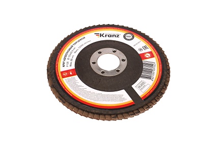 Круг лепестковый торцевой P120, 125x22.2 мм Kranz KR-90-0017
