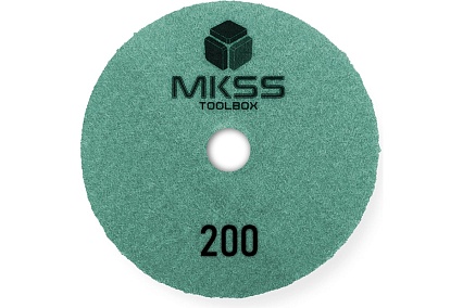 Алмазный гибкий шлифовальный круг MKSS Toolbox MK2604 АГШК Ø100 Р200 для мокрой шлифовки MKSS MK26040200