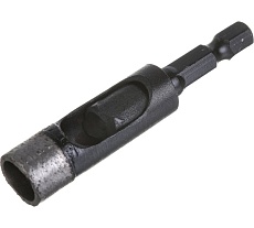 Коронка алмазная по керамограниту, серебряная пайка (12 мм) TRIO-DIAMOND GCB755