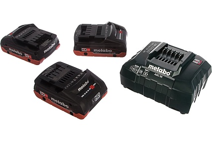 Набор Basic-Set (3 аккумулятора LiHD 4.0 Ач/18В+зарядное устройство ASC30-36) Metabo 685132000