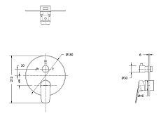 Смеситель для душа Bravat Rhein PB8429564BW-3-ENG черный