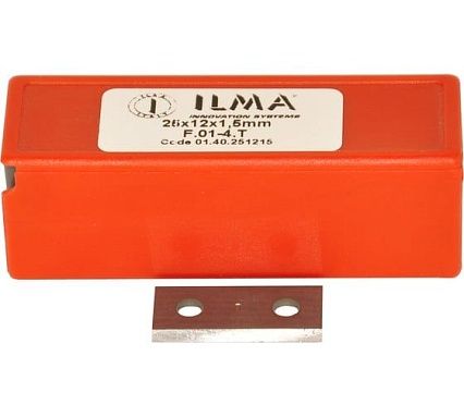 Нож сменный твердосплавный ILMA 25x12x1,5 стандарт HW 35º Z=2 NR (2 отв) 01.40.251215.2F