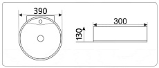 Раковина CeramaLux TR4358 40 см