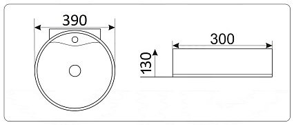 Раковина CeramaLux TR4358 40 см