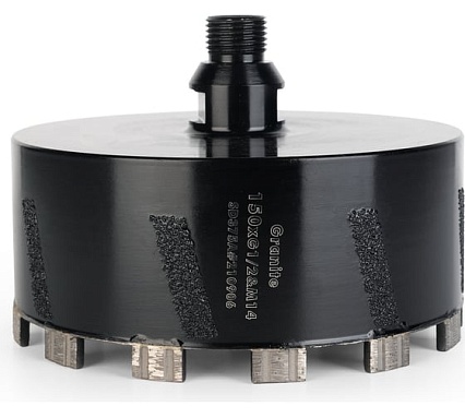 Сверло турбо-сегментное Brazed 1/2", M14, 150 мм, 50 мм TECH-NICK 001.600.9578