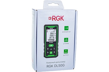 Лазерный дальномер с угломером RGK DL50G 778176