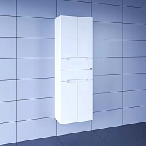 Шкаф пенал Санта Лондон 50 см подвесной, белый