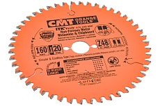 Диск пильный по алюминию (160x1.8/1.2x20 мм; Z48; TCG NEG -6) CMT 276.160.48H