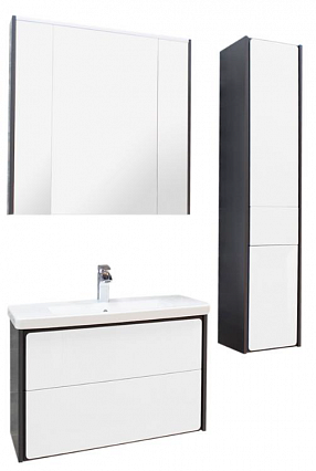 Мебель для ванной Roca Ronda 80 см белый глянец/антрацит