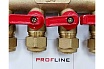 Коллектор для м/п труб 3/4x3/4x16x4 вых с кранами PROFLINE УТ-00036226