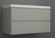 Тумба с раковиной Style Line Манхэттен 100 см олива