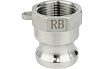 Камлок из нержавеющей стали Rusbelt A-075 3/4" (20 мм) 00-00028709