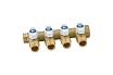 Коллектор НВ 3/4 4х1/2 Н 40мм с кранами Uni-Fitt 420G3240