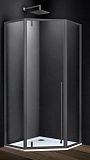 Душевой уголок Vincea Penta VSP-3P100CLGM 100x100 вороненая сталь, прозрачное