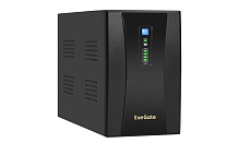 Источник бесперебойного питания Exegate SpecialPro UNB-2200.LED.AVR.2SH.RJ.USB 2200VA/1300W, 2Sch, RJ45/11, USB, металлический корпус, Black 292613