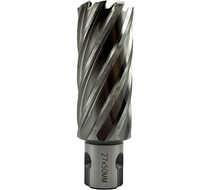 Сверло корончатое TORNERI 27х50 мм, HSS, Universal / Weldon 19 Т023640
