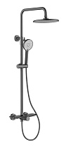 Душевая стойка Black&White Gravity GL-9104-GM оружейная сталь