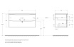 Тумба с раковиной BelBagno Marino-Cer-N 100 см Bianco Opaco