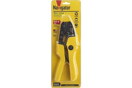 Пресс-клещи Navigator NHT-Pkv01-M-6 (для втулочных, 6 мм2) 80379