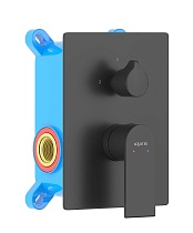 Смеситель для ванны Aquatek Лира AQ1446MB черный матовый