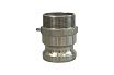 Нержавеющий камлок TITAN LOCK тип F ниппель, наруж. резьба BSP 1 1/4", AISI316 TL125FSS316