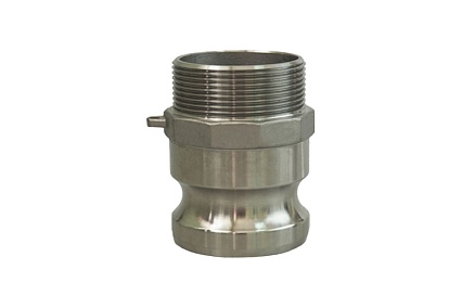 Нержавеющий камлок TITAN LOCK тип F ниппель, наруж. резьба BSP 1 1/4", AISI316 TL125FSS316
