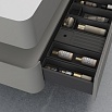 Тумба с раковиной Vincea Caprise 100 см светло-серый матовый