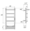 Полотенцесушитель электрический Point Афина PN04846PW П3 40x60 диммер справа, белый