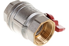 Шаровой кран RUB 1&quot; DN25 PN40, ВР-ВР, серия MILANO (S.90), бабочка S90F16
