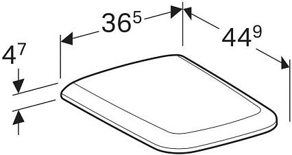 Крышка-сиденье для унитаза Geberit iCon Square 571910000 с микролифтом