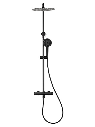 Душевая стойка Wonzon&Woghand Stick WW-88739903-MB термостат, черный матовый