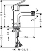 Смеситель для биде Hansgrohe Rebris S 72210000 хром