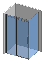 Боковая стенка AQUAme AQM4203F-9 90x195 прозрачная, хром