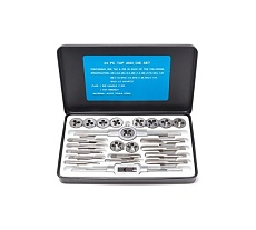 Набор метчиков и плашек Forsage 24 предмета в металлическом кейсе 8676