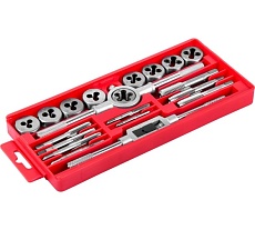 Набор метчиков и плашек AV Steel 20 предметов, М3-М12 AV-921208