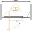 Душевая дверь Cezares MOLVENO-BA-11-70+20-C-Cr-IV 90x195 прозрачная