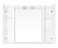 Зеркальный шкаф Style Line Олеандр-2 100 см белый