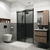 Душевая дверь Grossman Classic 110x195 тонированное, черный матовый 100.K33.04.110.21.10